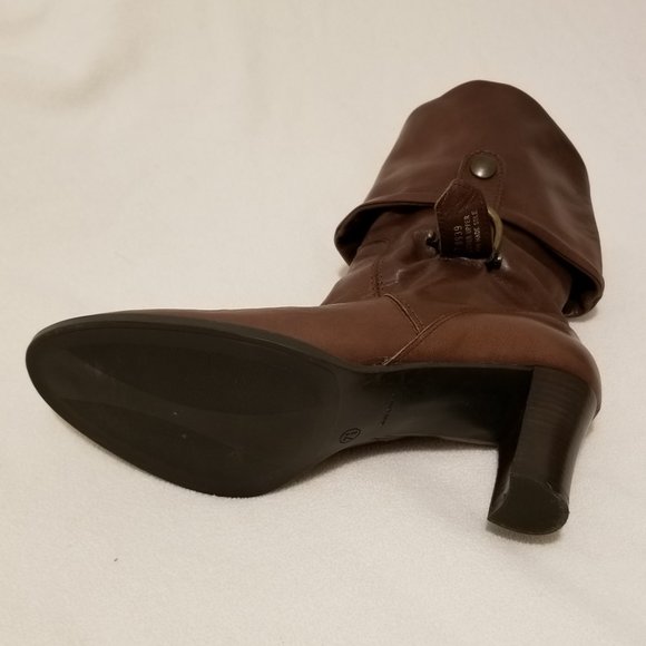 Carisma Leather Pull-On Boots Change Calf to Ankle Brown 7 1/2 Made in Italy - Picture 11 of 12